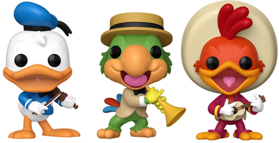 FUNKO POP! Vinilinių figūrėlių rinkinys: Disney - The Three Caballeros, ~9.1 iki 10.2 cm (3 vnt.)