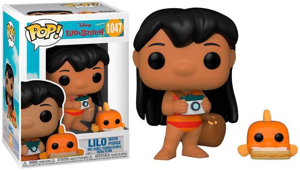 FUNKO POP! Vinilinė figūrėlė: Disney Lilo & Stitch - Lilo with Pudge, 9 cm