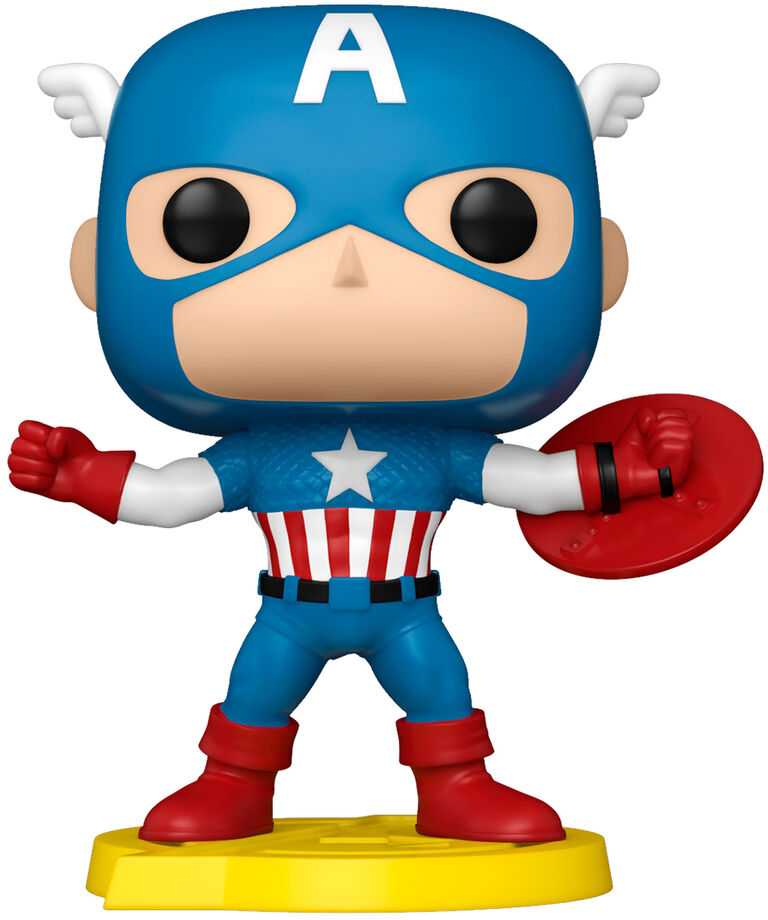 FUNKO POP! Vinilinė figūrėlė: Marvel: Avengers - Captain America, 9 cm aprašymas - Prekės nuotrauka