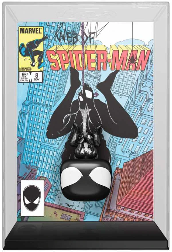 FUNKO POP! Vinilinė figūrėlė: Marvel - Black Suit Spider-Man, 9 cm