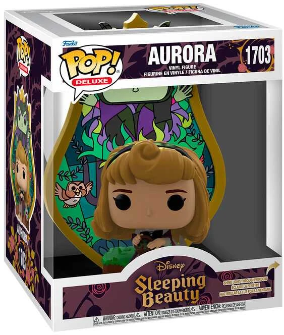 Funko POP figure Deluxe Disney Slepping Beauty Aurora Maleficent Stained Glass