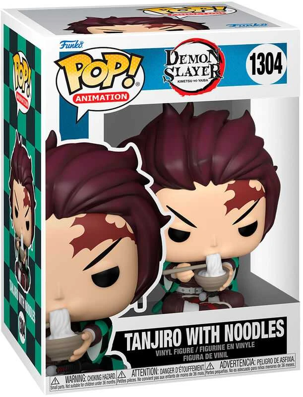 FUNKO POP! Vinilinė figūrėlė: Demon Slayer - Tanjiro with Noodles, 11,3 cm
