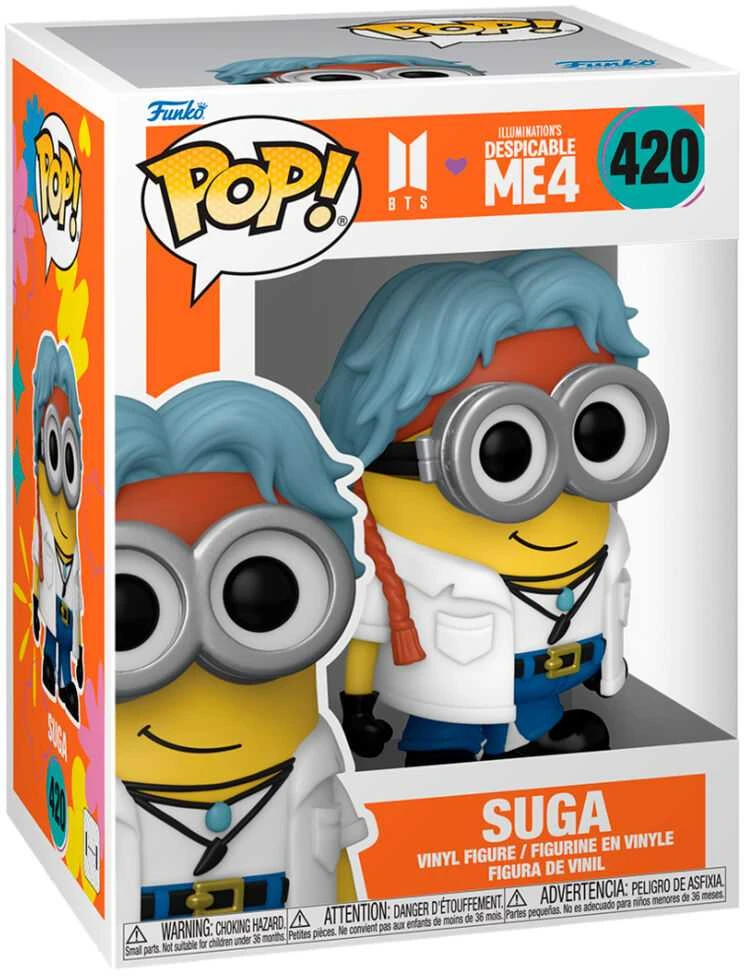 FUNKO POP! Vinilinė figūrėlė: BTS x Despicable Me 4 - Suga