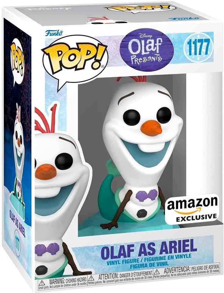 FUNKO POP! Vinilinė figūrėlė: Disney: Olaf Present - Olaf as Ariel, 9 cm aprašymas - Prekės nuotrauka