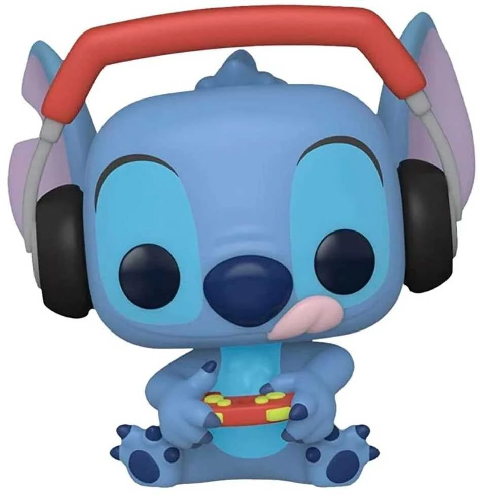 Funko POP Stitch su ausinėmis ir pulteliu