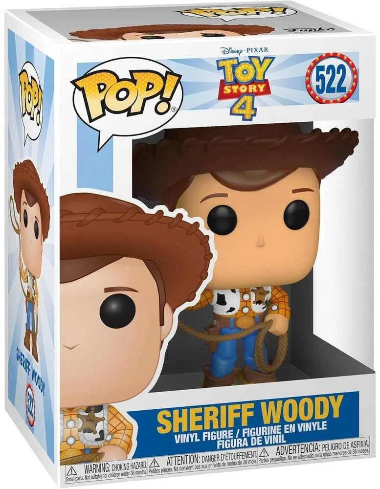 FUNKO POP! Vinilinė figūrėlė: Disney: Toy Story 4 - Sheriff Woody, 9 cm