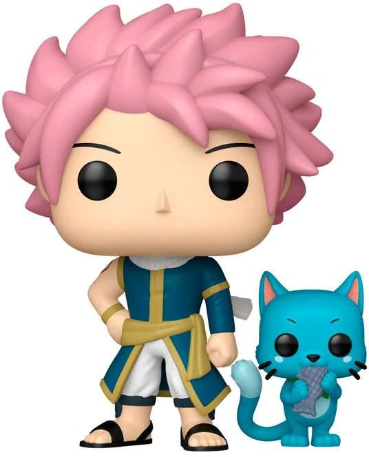 FUNKO POP! Vinilinė figūrėlė: Fairy Tail 100 Years Quest - Natsu with Happy, 9 cm aprašymas - Prekės nuotrauka