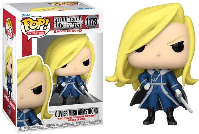 FUNKO POP! Vinilinė figūrėlė: Fullmetal Alchemist - Olivier Armstrong su kardu