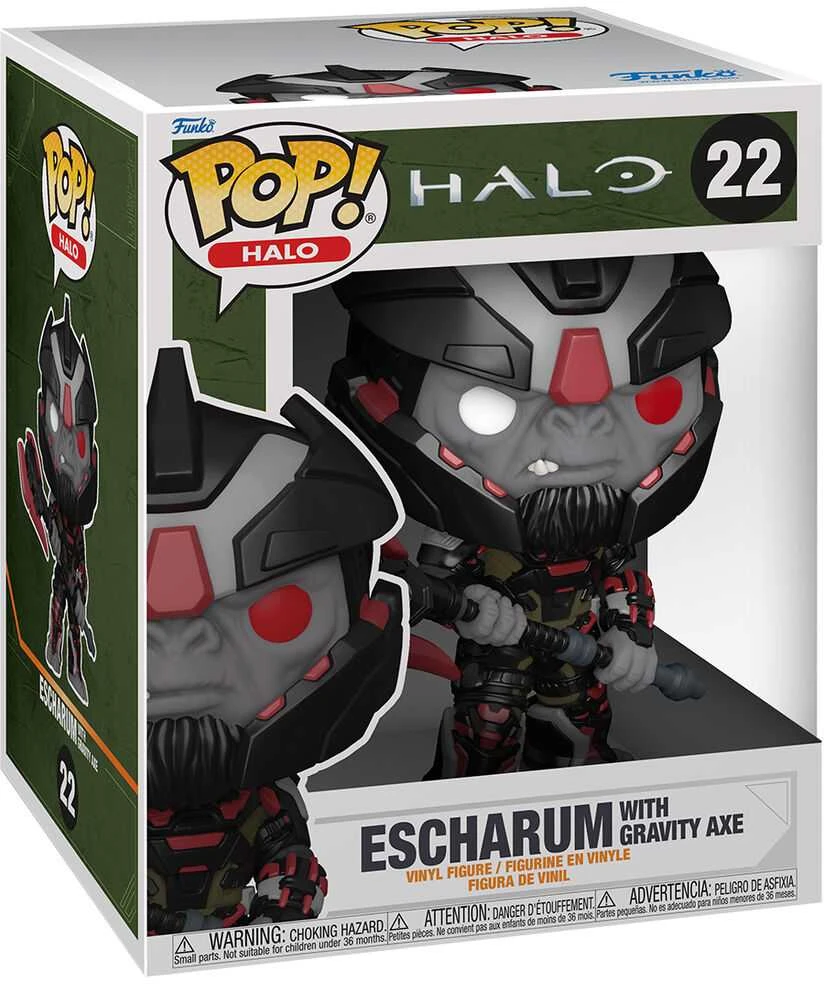 Funko POP! Žaidimai: Halo Infinite - Escharum su Gravity Axe Vinilinė figūrėlė, 18 cm