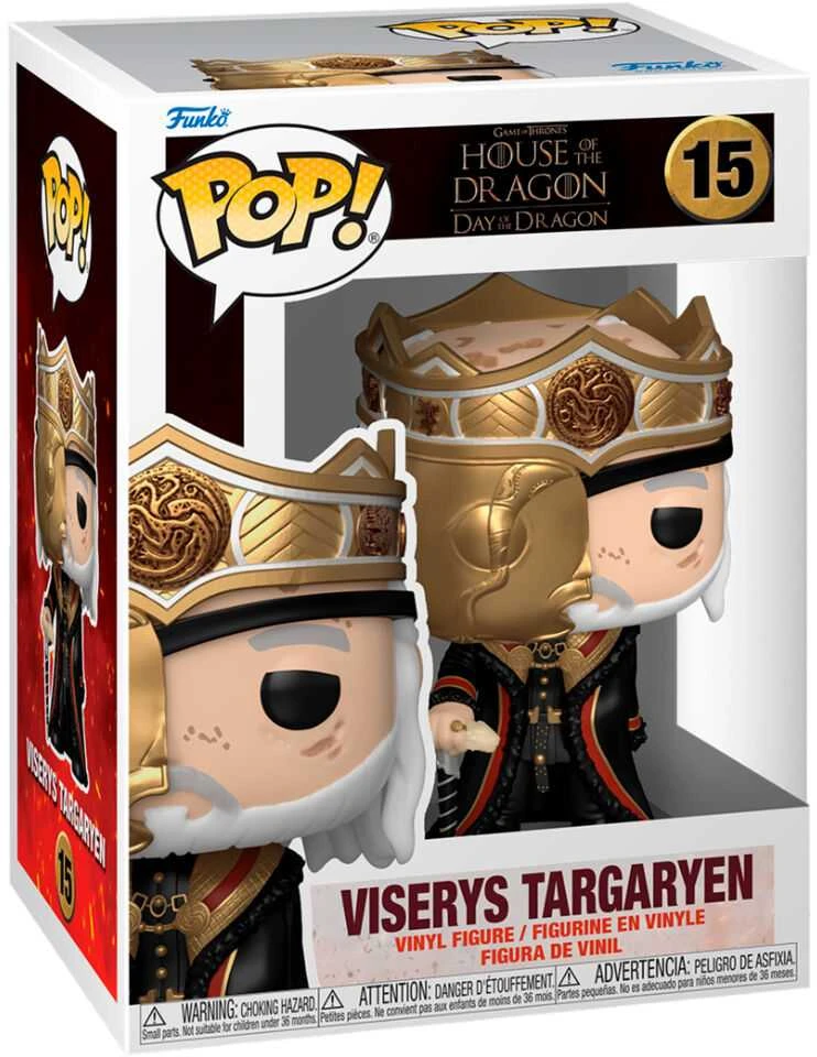 FUNKO POP! Vinilinė figūrėlė: House of Dragon: Viserys Targaryen, 10 cm aprašymas - Prekės nuotrauka