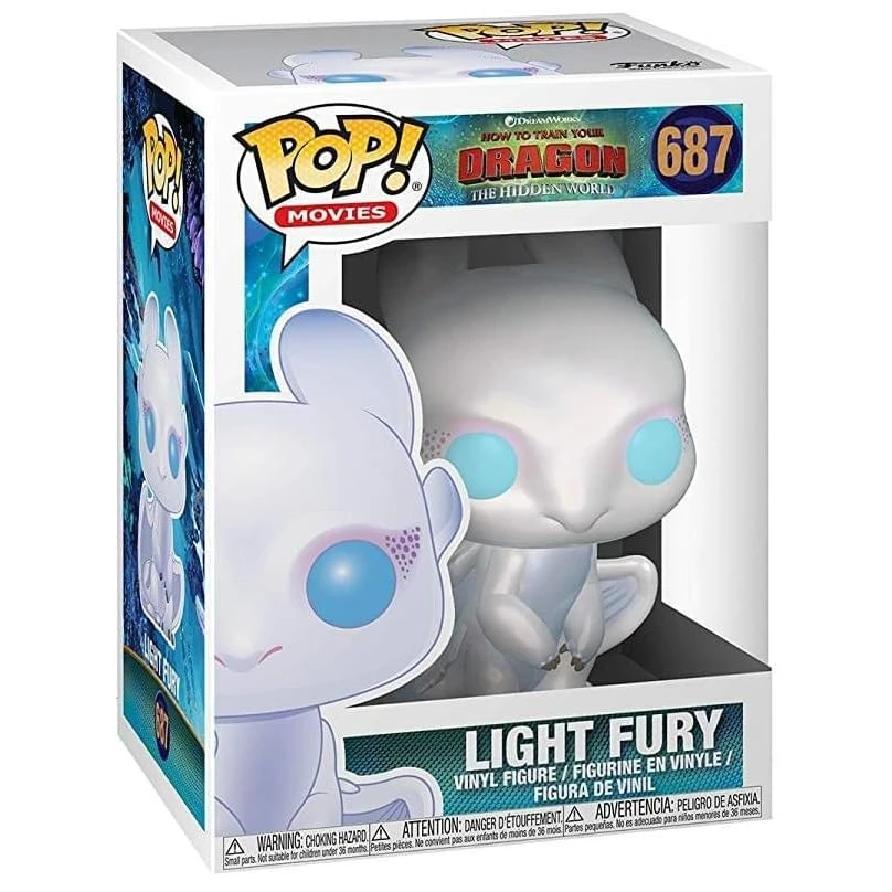 FUNKO POP! Vinilinė figūrėlė: Kaip prisijaukinti slibiną 3 - Light Fury