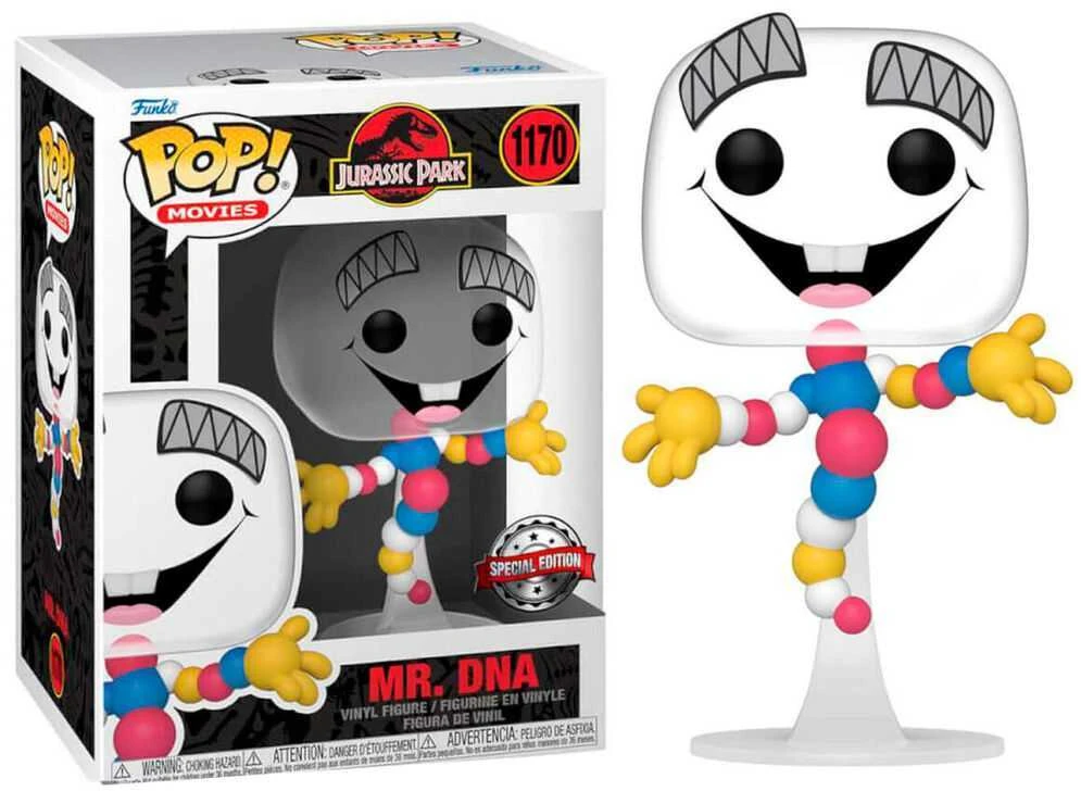 FUNKO POP! Vinilinė figūrėlė: Juros periodo parkas - Mr.DNA, 9.5 cm aprašymas - Prekės nuotrauka