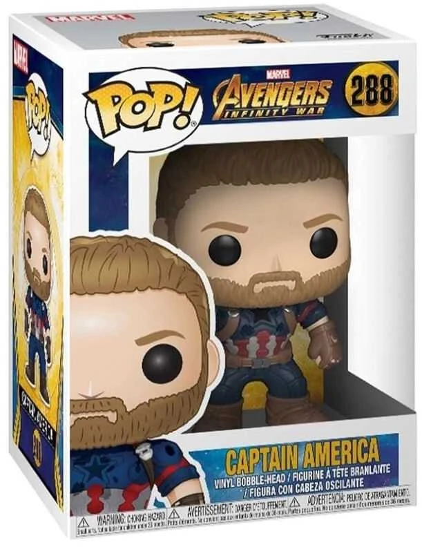 FUNKO POP! Vinilinė figūrėlė: Keršytojai - Kapitonas Amerika, 9.5 cm aprašymas - Prekės nuotrauka