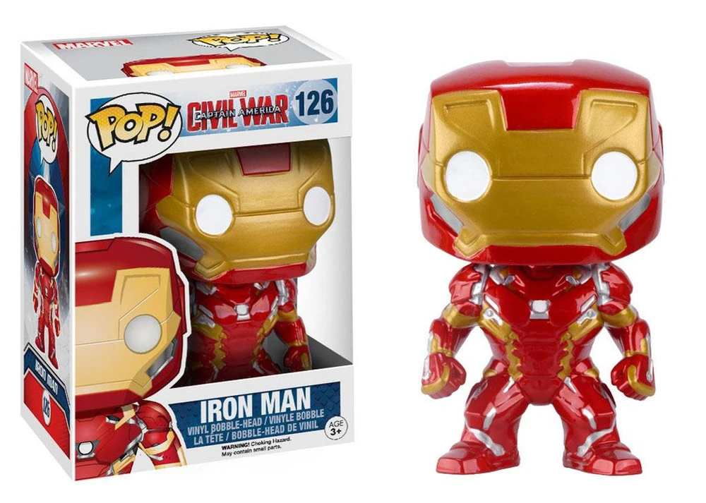 FUNKO POP! Vinilinė figūrėlė: Marvel Civil War - Iron Man, 9.5 cm