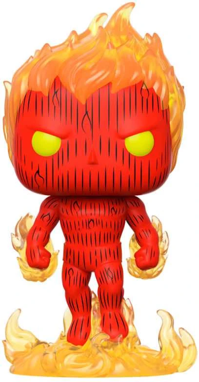 FUNKO POP! Vinilinė figūrėlė: Marvel Fantastic Four - Human Torch, 10 cm