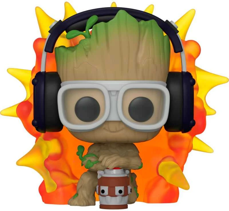 FUNKO POP! Vinilinė figūrėlė: I Am Groot - Groot su detonatoriumi, 9 cm