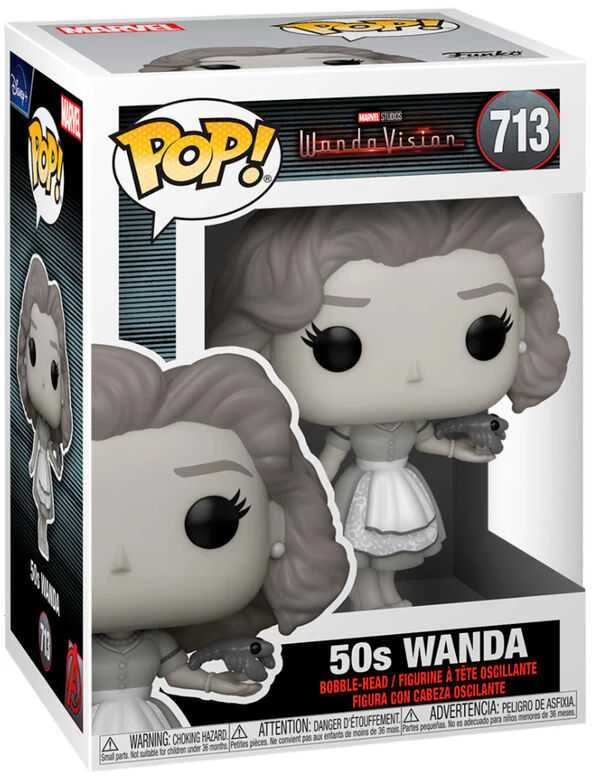 FUNKO POP! Vinilinė figūrėlė: WandaVision - Wanda (50s), 9.5 cm aprašymas - Prekės nuotrauka