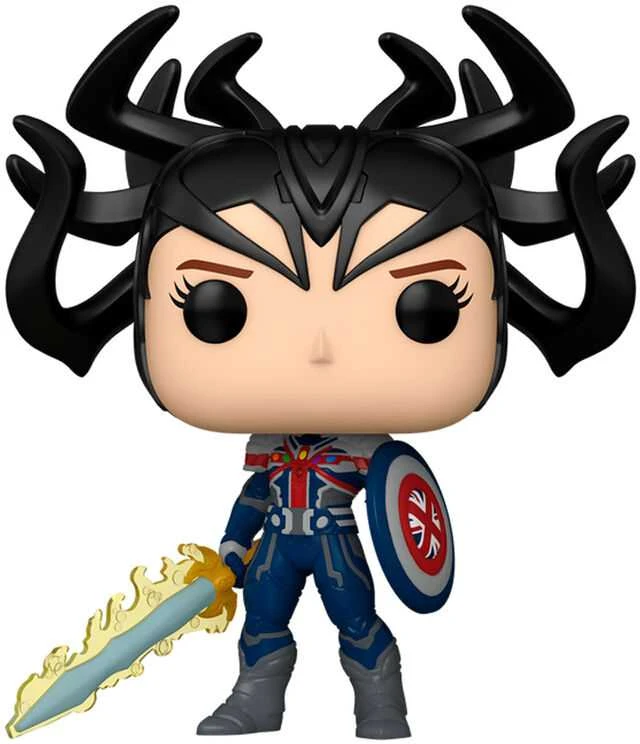 FUNKO POP! Vinilinė figūrėlė: What IF...? - Infinity Captain Carter, 9 cm
