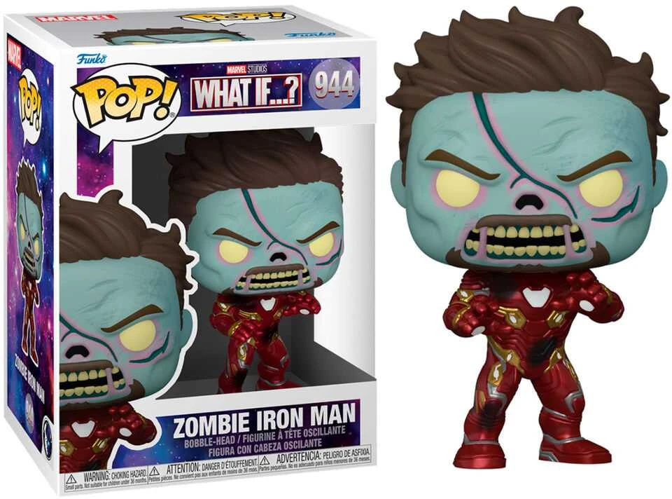 FUNKO POP! Vinilinė figūrėlė: Marvel: What If...? – Zombie Iron Man, 9 cm