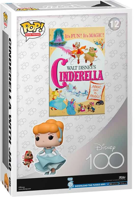 FUNKO POP! Vinilinė figūrėlė: Disney - Cinderella with Jaq, 9 cm