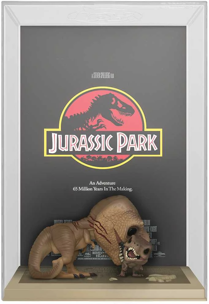 FUNKO POP! Vinilinė figūrėlė: Jurassic Park - Tyrannosaurus Rex and Velociraptor, 10 cm aprašymas - Prekės nuotrauka