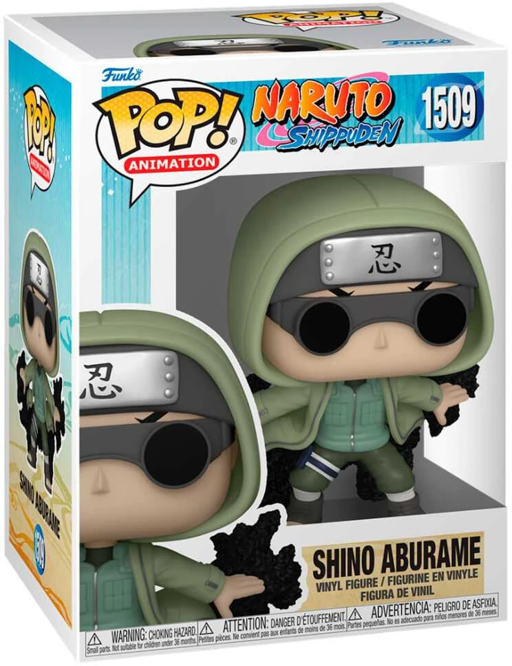 FUNKO POP! Vinilinė figūrėlė: Naruto Shippuden - Shino Aburame, 9 cm