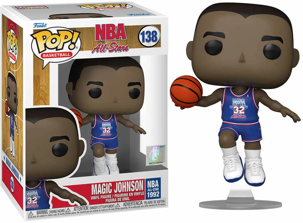 FUNKO POP! Vinilinė figūrėlė: NBA All Star - Magic Johnson, 9 cm aprašymas - Prekės nuotrauka