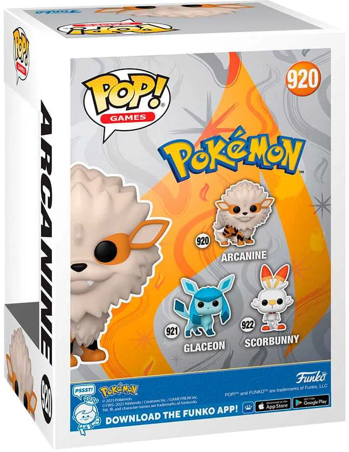 FUNKO POP! Vinilinė figūrėlė: Pokemon - Arcanine, 11,3 cm