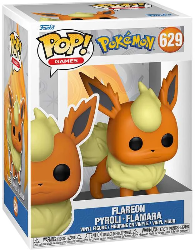 FUNKO POP! Vinilinė figūrėlė: Pokemonai - Flareon, 9.5 cm aprašymas - Prekės nuotrauka