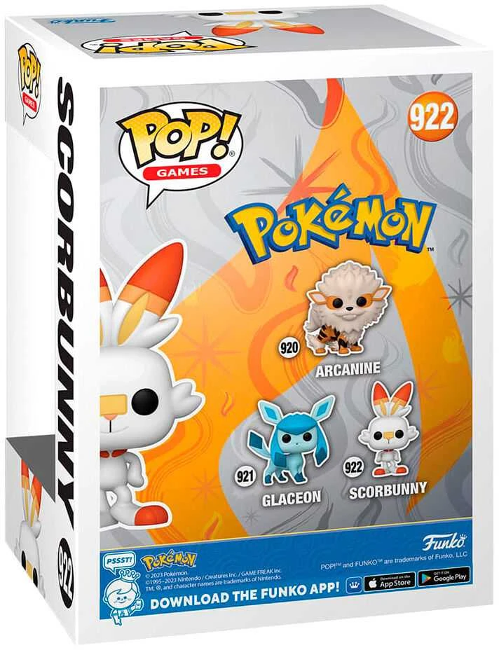 FUNKO POP! Vinilinė figūrėlė: Pokemon - Scorbunny, 11,4 cm