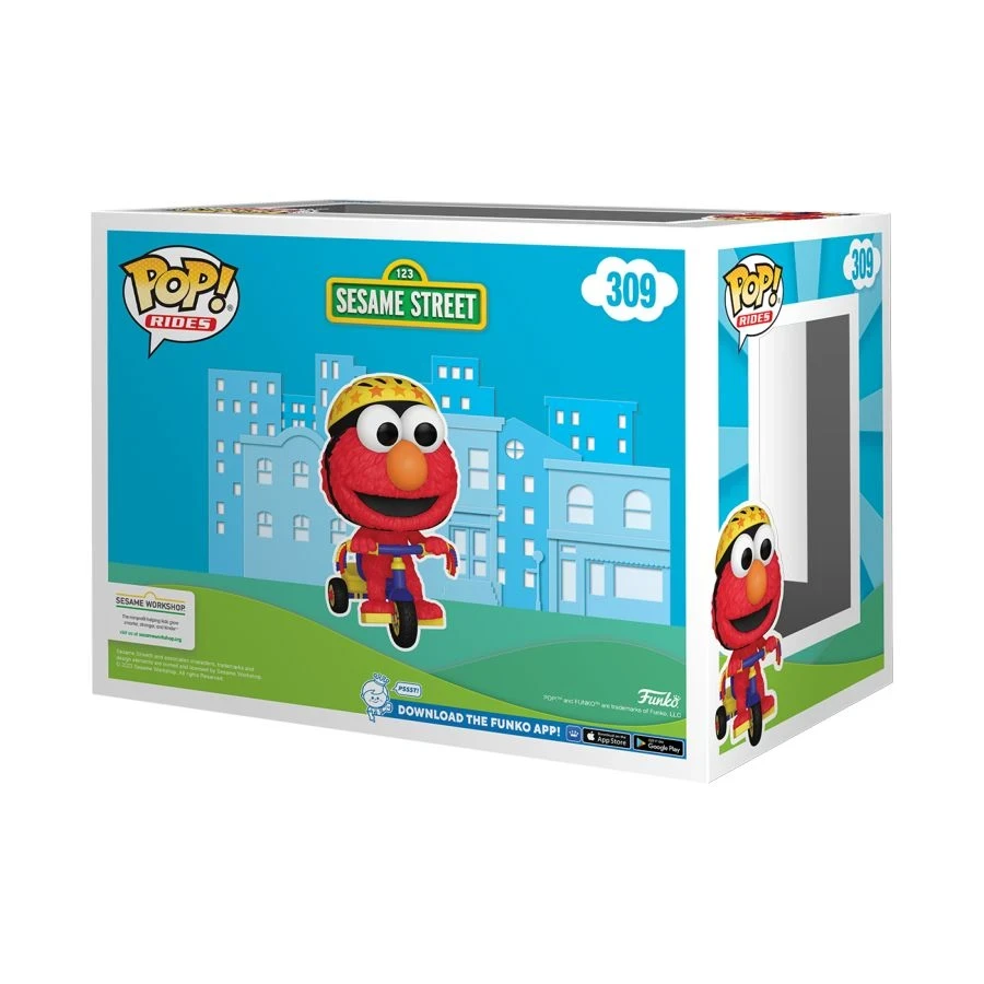 FUNKO POP! Vinilinė figūrėlė: Sesame Street - Elmo on Trike, 9 cm