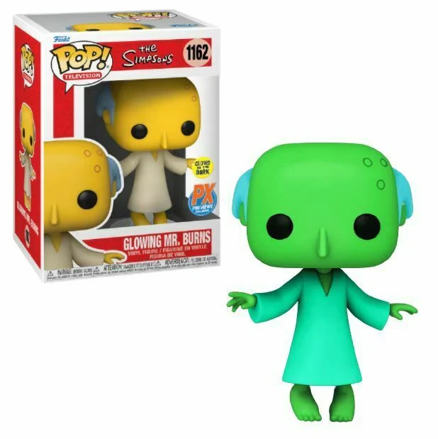 FUNKO POP! Vinilinė figūrėlė: Simpsonai - Montgomeris Degėla, 9.5 cm (figūrėlė šviečia tamsoje)