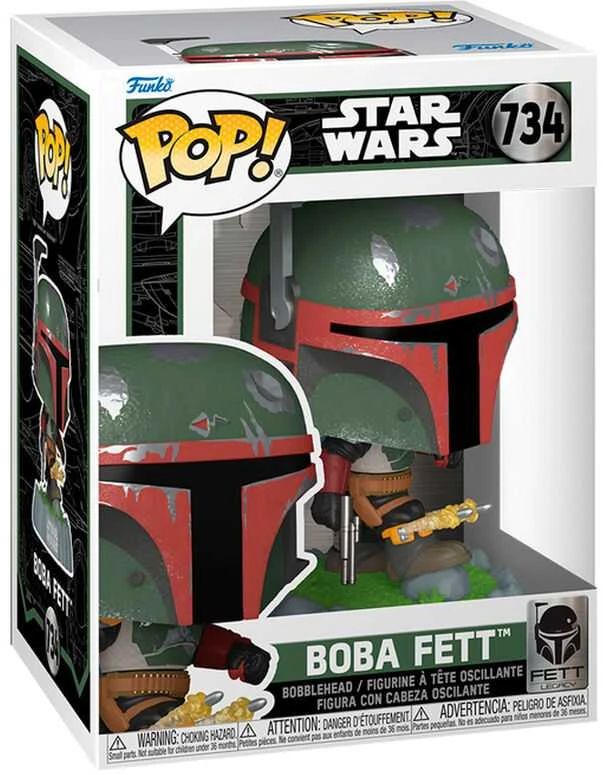 FUNKO POP! Vinilinė figūrėlė: Žvaigždžių karai - Boba Fett, 9.5 cm aprašymas - Prekės nuotrauka