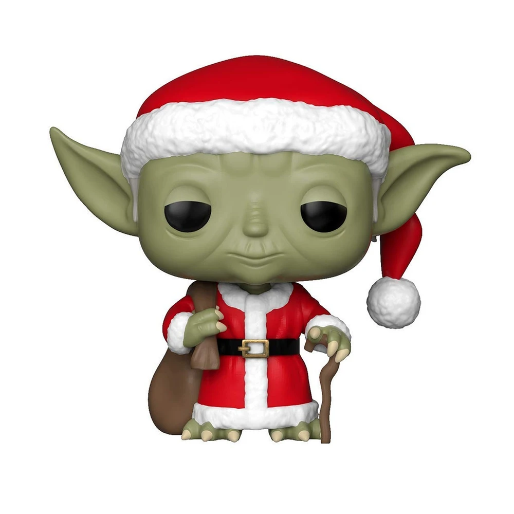 FUNKO POP! Vinilinė figūrėlė: Žvaigždžių karai - Santa Yoda, 9.5 cm
