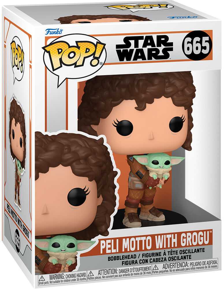 FUNKO POP! Vinilinė figūrėlė: Žvaigždžių karai -  Peli Motto su Grogu, 9 cm aprašymas - Prekės nuotrauka