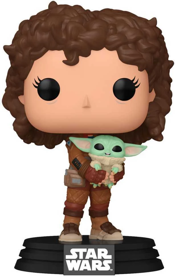 FUNKO POP! Vinilinė figūrėlė: Žvaigždžių karai -  Peli Motto su Grogu, 9 cm