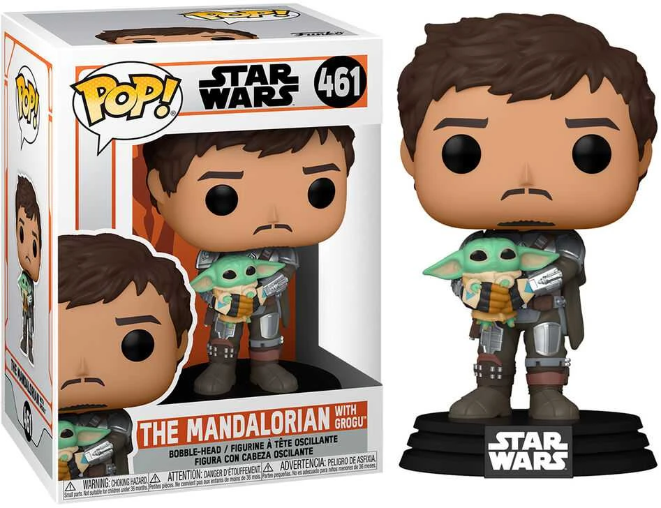 FUNKO POP! Vinilinė figūrėlė STAR WARS: MANDALORIAN su THE CHILD, 12 cm