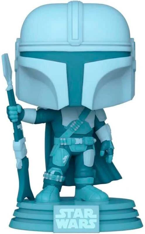 FUNKO POP! Vinilinė figūrėlė: Žvaigždžių karai – The Mandalorian, 9.5 cm (figūrėlė šviečia tamsoje)