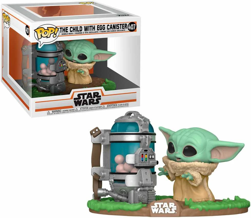 FUNKO POP! Vinilinė figūrėlė: Žvaigždžių karai – The Child with Egg Canister, 10 cm