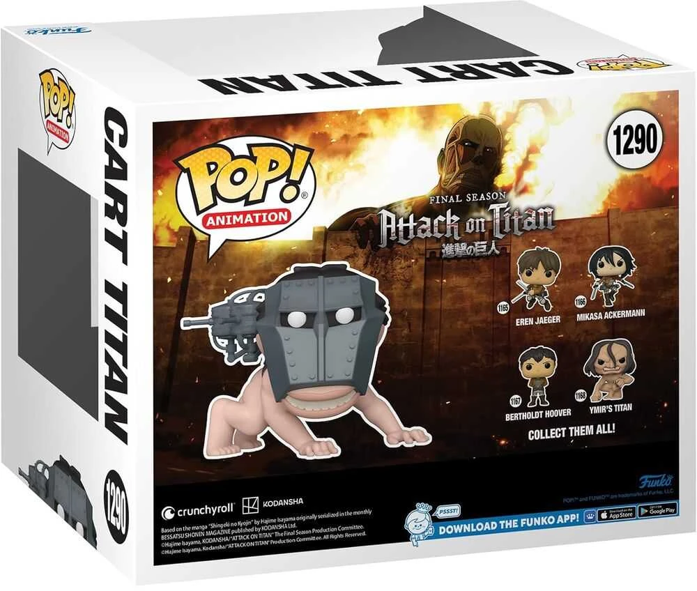 FUNKO POP! Vinilinė figūrėlė: Attack on Titan - Cart Titan, 15 cm
