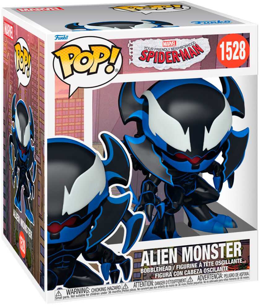 FUNKO POP! Vinilinė figūrėlė: Marvel: Spider-Man - Alien Monster, 9 cm aprašymas - Prekės nuotrauka