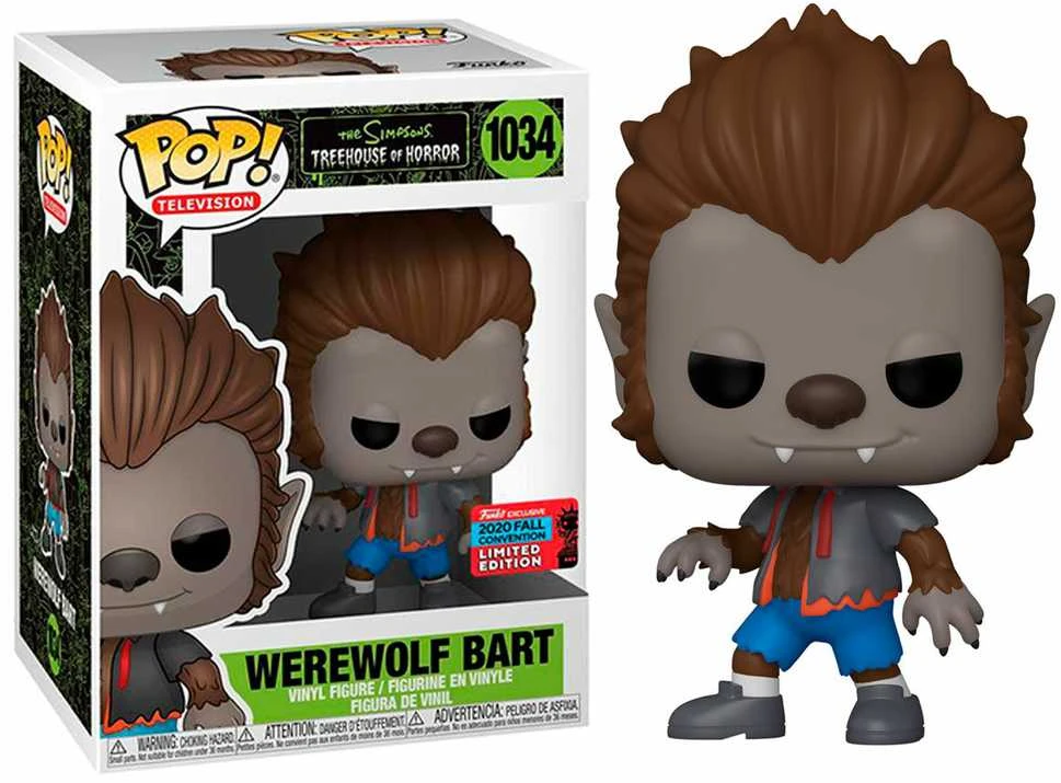 FUNKO POP! Vinilinė figūrėlė: Simpsonai - Vilkolakis Bartas, 9.5 cm