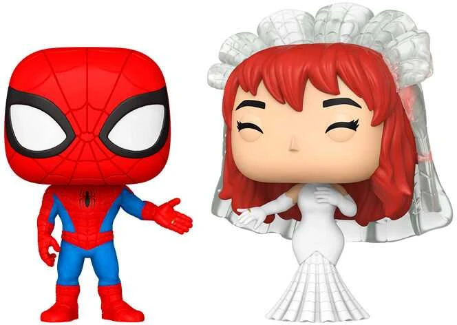 FUNKO POP! Vinilinių figūrėlių rinkinys: Marvel: Žmogus-voras ir MJ, ~8 cm (2 vnt.)