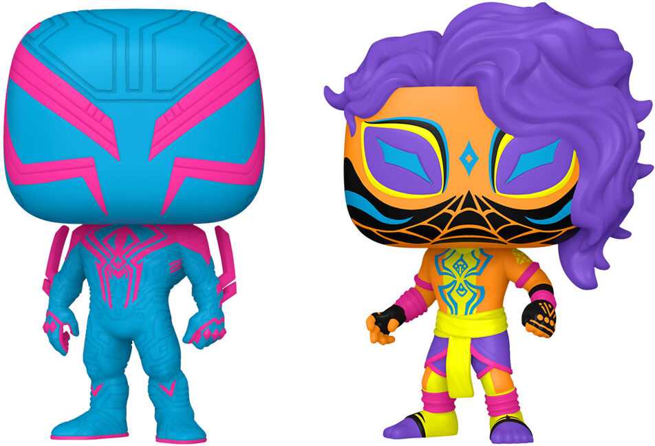 FUNKO POP! Vinilinė figūrėlė: Spider-Man: Spider-Man 2099 & Spider-Man India, 9 cm aprašymas - Prekės nuotrauka
