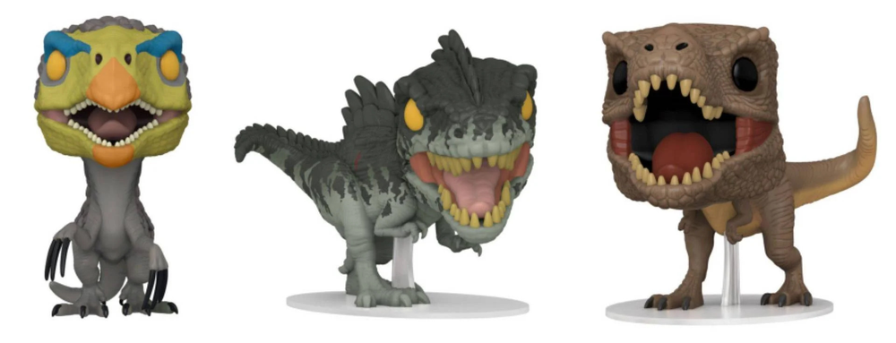 FUNKO POP! Vinilinių figūrėlių rinkinys: Jurassic World, ~8 cm (3 vnt.) aprašymas - Prekės nuotrauka