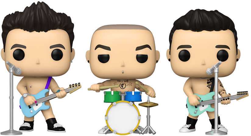 FUNKO POP! Vinilinių figūrėlių rinkinys: Blink 182, ~4 cm (3 vnt.) aprašymas - Prekės nuotrauka