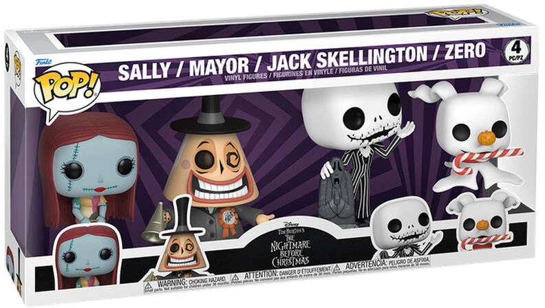Funko POP pack 4 figures Disney The Nightmare Before Christmas