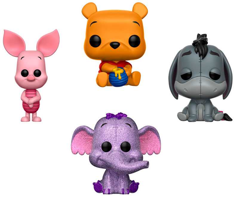 FUNKO POP! Vinilinių figūrėlių rinkinys: Mikė Pūkuotukas, ~8 cm (4 vnt.) aprašymas - Prekės nuotrauka