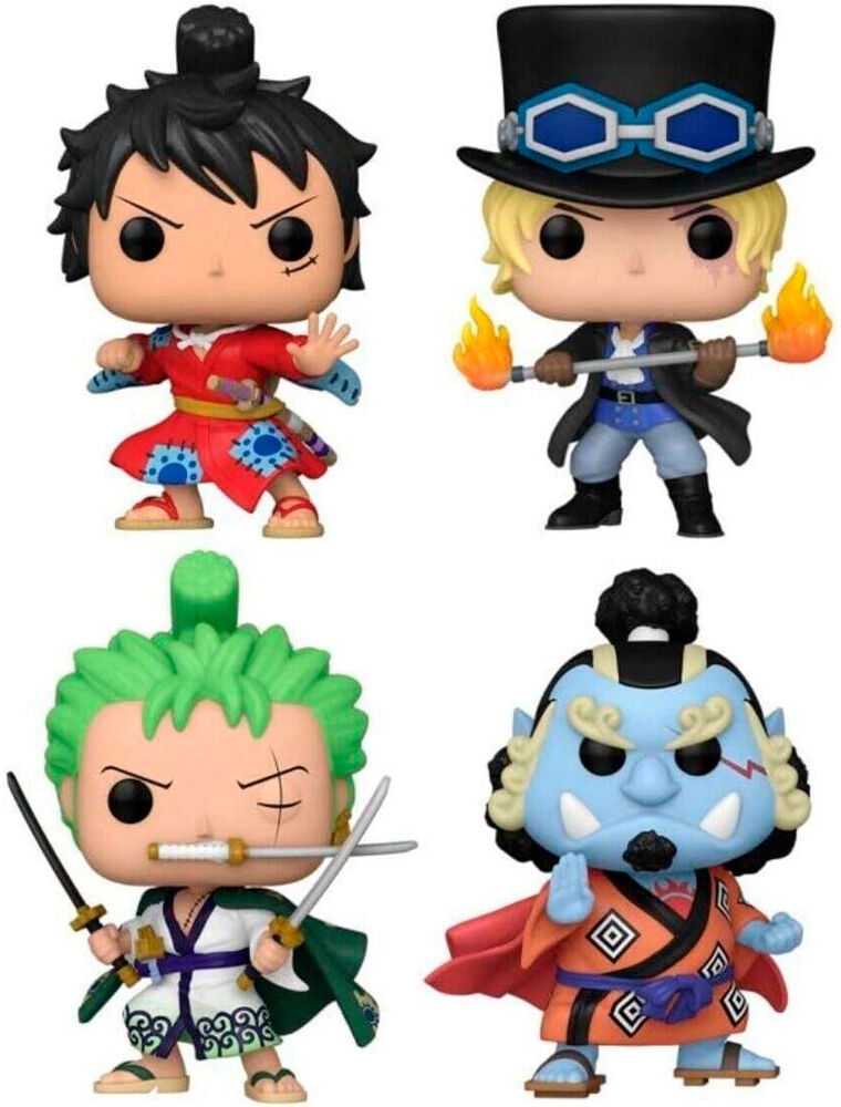 FUNKO POP! Vinilinių figūrėlių rinkinys: One Piece, ~8 cm (4 vnt.) aprašymas - Prekės nuotrauka