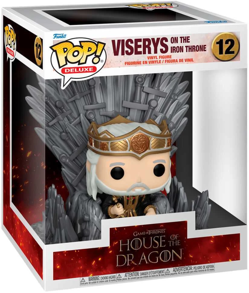 FUNKO POP! Vinilinė figūrėlė: House of the Dragon - Viserys on the Iron Throne, 9 cm